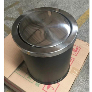 <strong>Small</strong> <strong>Black</strong> Swing Top Round <strong>Bin</strong> - Product Image 2