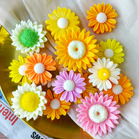 Cetakan Silikon Bunga Gerbera J10-373 untuk Batu Aromaterapi, Sabun Buatan Tangan, Plester, Cetakan Dekoratif, Kantong OPP