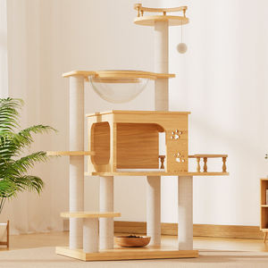 Casa para Gatos Moderna, Nueva y en Oferta, para Todas las Estaciones, con Estructura de Escalada Integrada, Plataforma de Salto y Árbol para Gatos - Product Image 1