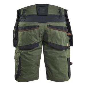 BLAKLADER - 197211494240C46 Pantalones cortos Craftsman con elástico bidireccional Forest GREEN/Rust-PANTALÓN DE TRABAJO EAN 7330509951606 - Product Image 3