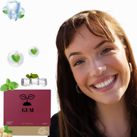 Base de gommes à mâcher OEM à base de plantes sans sucre pour une haleine fraîche avec vitamine B12 pour adultes - Aliment de santé naturel sans gluten