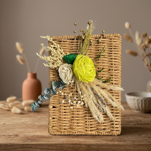 Cesta de Regalo de Jacinto de Agua, Cesta de Flores en Forma de Sobre, Cesta de Almacenamiento Decorativa Ecológica para Fiestas - Product Image 2