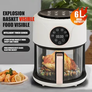 Nieuwste 6l Lucht Friteuse Olie Vrije Oven Touchscreen Keuken Koken Elektrische Friteuse