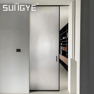 <span class=keywords><strong>ประตู</strong></span><span class=keywords><strong>บาน</strong></span><span class=keywords><strong>เลื่อน</strong></span>ซ่อนในผนังแบบกรอบอลูมิเนียมบางเฉียบ SUNGYE พร้อมกระจกฝ้าแบบกำหนดเองสำหรับ<span class=keywords><strong>กั้น</strong></span><span class=keywords><strong>ห้อง</strong></span>ภายในบ้าน - Product Image 1