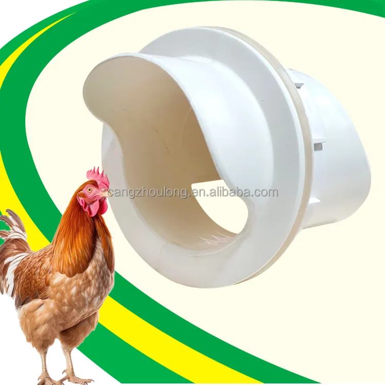 ZB DIY Hole Saw No-Waste gravity feed with Cover Hole PVC Poultry Chicken Feeder Port kit