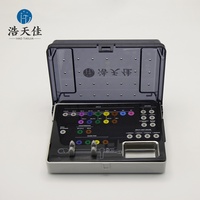 Boîte à outils pour implants dentaires, boîte de désinfection et de rangement pour prothèses dentaires, kit de désinfection pour plantes, jaune, personnalisable, conforme aux normes JCI, en vente