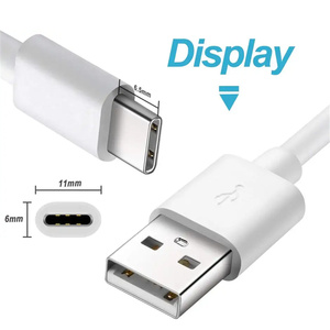Câble de données en cuivre pur PVC de type C 3.0 blanc 6A 8 fils de haute qualité, cordon de charge rapide pour téléphone portable SK, tablette Android - Product Image 2