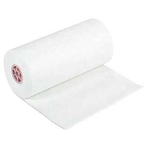 Rollo de Papel Kraft Blanco con Recubrimiento de PE de Grado Alimenticio, Papel Desechable de Doble Cara para Empacar Pan, Chicle y Alimentos - Product Image 1
