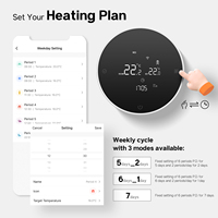 Termostato Inteligente para Habitación RKHK, WiFi, Zigbee Opcional, Controlador de Calefacción y Refrigeración, Ajuste Universal, Certificado CE RoHS