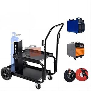 Industriële stalen vouwwagen met vier wielen voor gereedschap en lassen - Product Image 3