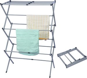 Séchoir à linge pliable en métal léger pour usage extérieur - Product Image 5