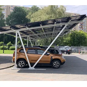 Hot Sale Commercial Waterproof Aluminum Solar Carport Parking System Photovoltaic Carport Mounting System Waterproof