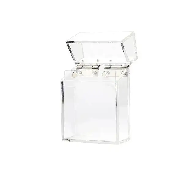 एक्रिलिक सिगरेट धारक बॉक्स Transparence फैशनेबल फैंसी भंडारण बॉक्स धूम्रपान करने के लिए