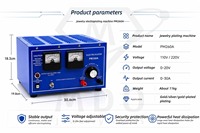 Redresseur de galvanoplastie métallique TPR-1510 PM260A 20V 10A 20A 30A pour machine de placage de bijoux, platine, argent, or