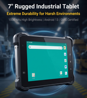 Tableta Robusta de 7 Pulgadas con Android 13, Certificación GMS, Resistente al Agua IP67, 1000 Nits de Brillo Legible Bajo la Luz Solar, Tableta PC de Cuatro Núcleos para Minería