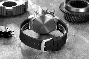 <span class=keywords><strong>Orologio</strong></span> Automatico Paulareis per <span class=keywords><strong>Uomo</strong></span>, Meccanico con Cinturino in Gomma, Cassa Nera e Argento, Quadrante Arancione Blu <span class=keywords><strong>Giallo</strong></span>, <span class=keywords><strong>Orologio</strong></span> Classico - Product Image 5