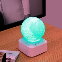 Nouveau modèle 2025 de lampe lunaire sept couleurs, dispositif de sommeil, compagnon LED à bruit blanc, hypnose domestique pour un sommeil apaisant.