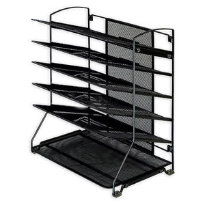 Organizador de Archivos de Metal de 6 Bandejas <span class=keywords><strong>para</strong></span> <span class=keywords><strong>Escritorio</strong></span>, Estante de Almacenamiento y Cajón <span class=keywords><strong>para</strong></span> Carpetas, Organizador de <span class=keywords><strong>Escritorio</strong></span>, Venta Directa de Fábrica - Product Image 1
