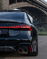 Diffuseur de pare-chocs arrière en fibre de carbone sèche de type AB, lèvre arrière, kit carrosserie aérodynamique pour Audi RS6 C8, pièces de tuning extérieur