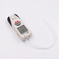 Manomètre différentiel numérique industriel à grand écran LCD Hit HT1890 pour salle blanche, mesure de la différence de pression à double port