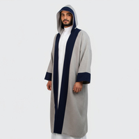 Manteau d'hiver réversible de haute qualité pour homme, style Bisht/Farwa, avec fourrure écologique, idéal pour la prière