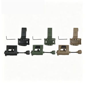 Base <span class=keywords><strong>de</strong></span> lampe tactique en forme <span class=keywords><strong>de</strong></span> serpent pour rail <span class=keywords><strong>de</strong></span> casque, à économie d'énergie, étanche, avec signal infrarouge <span class=keywords><strong>IR</strong></span> quatre couleurs pour l'identification - Product Image 2