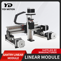 Módulo Lineal HIWIN de Alta Rigidez KK50, Actuador Lineal Eléctrico CNC de 12v 24v con Motor, Controlador y Sensor, Longitud Personalizada