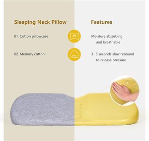 Almohada de apoyo <span class=keywords><strong>Cervical</strong></span> Memory Foam Neck Roll Bolster - Product Image 3