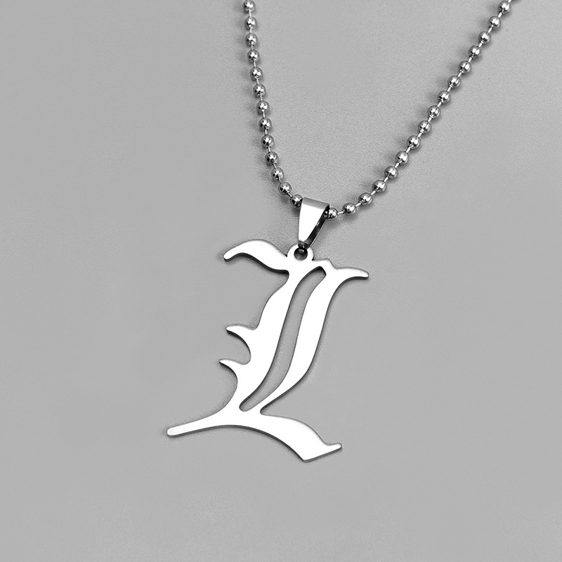 Attractive Stainless Steel Men's Charm Necklace - Death Note