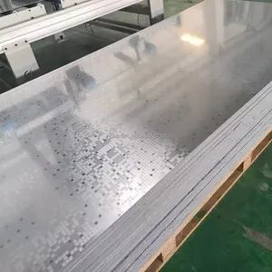 Harga Panel dinding dalam ruangan PVC PET Film Metal Plain Plate atus Fiberboard bambu arang Panel dinding