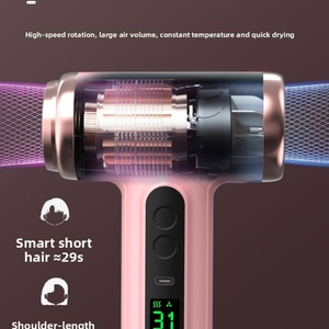 Mini Secador de Pelo Inalámbrico para Dormitorio de Estudiantes, Secador de Pelo de Viaje con Boquilla y Pantalla LED - Product Image 6