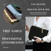 Carnets de notes A6 personnalisés en cuir végétalien noir, faible MOQ, cadeaux originaux, classeurs à fermeture éclair, enveloppes pour espèces, planificateurs budgétaires, sacs de rangement