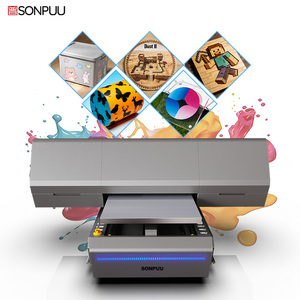 Stampante a Getto d'Inchiostro UV 6090 MAX con Testina di Stampa I3200 per Badge, Magneti da Frigorifero, Adesivi, Portachiavi, Palline da Golf - Product Image 1