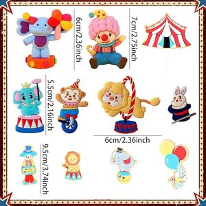<span class=keywords><strong>Cirque</strong></span> Gâteau Toppers Animaux Gâteau Décoration Carnaval Cupcake Topper Clown pour <span class=keywords><strong>Cirque</strong></span> Fête D'<span class=keywords><strong>anniversaire</strong></span> Bébé Douche Fournitures - Product Image 2