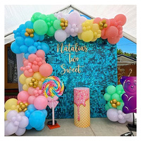 Rose et bleu privé sexe révéler chatoyant sequin mur petit paquet surprise décoration garçon ou fille bébé douche fête toile de fond