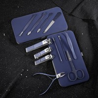 Ensemble de manucure classique en acier au carbone de 10 pièces avec design portable pour adolescents et adultes - Kit de coupe-ongles de beauté en gros