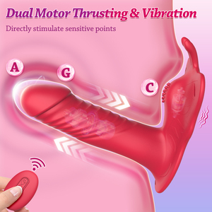 Vibrateur clitoridien vibrant pour femmes, à porter, avec fonction de frottement et de poussée, pour stimulation du point G et anal, jouet pour adultes - Product Image 2