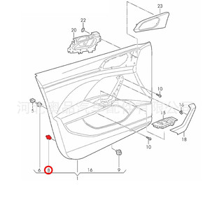 Clips de plástico de nailon para panel de puerta interior de Volkswagen, piezas de repuesto para Golf T-Roc T-Cross Viloran - Product Image 1