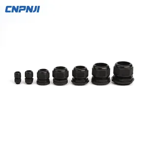 PG M G NPT Plastic Waterproof Cable Gland Nylonconnector IP68 Metric Thread Nylon Electrical Cable Gland M8 M10 M12 M16