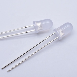 Bán Hot 5 Mét Khuếch Tán Milky Lens Round Head RGB <span class=keywords><strong>Dip</strong></span> Trong Điốt Nhanh Nhấp Nháy Hai Pins Low Power Multi-Màu - Product Image 2