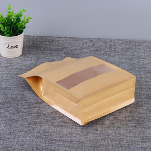 Bolsas de papel personalizadas para pan con ventana, bolsas de papel para llevar para galletas, granos de café, nueces, palomitas de maíz - Product Image 4