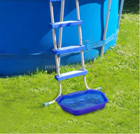 Tragbare PVC+POM-Badewanne mit Texturierter Fußwanne für Familien-Schwimmbecken, Einfache Bedienung, für Erwachsene und Kinder, Pool-Spa-Leiter