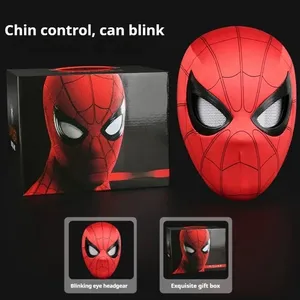 Máscara Electrónica de PVC para Cosplay, con Control Remoto por Anillo, Ojos Móviles, Decoración para la Cabeza, Regalo Coleccionable, Máscara con Parpadeo Increíble - Product Image 3