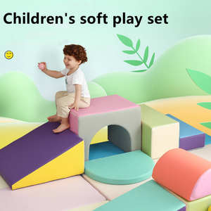 TOP Niños Interior/Exterior Montessori Soft Play Castle Block Baby Playroom Climber Activity Playground Furniture para Hospital - Product Image 2