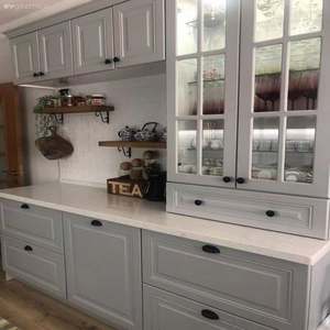 Armoires de cuisine modernes de luxe avec comptoirs en marbre artificiel et stratifié, prêtes à assembler, fabriquées en Chine - Product Image 3