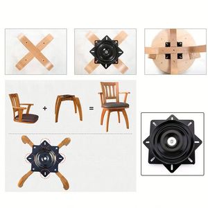 LƯỜI BIẾNG Susan tấm hiện đại ghế xoay cơ sở gắn tấm vuông xoay tấm với bóng đầy đủ - Product Image 5