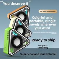 Haut-parleur sans fil de style Mecha V2, best-seller transfrontalier, étanche, portable, avec subwoofer et son surround, sortie 5W