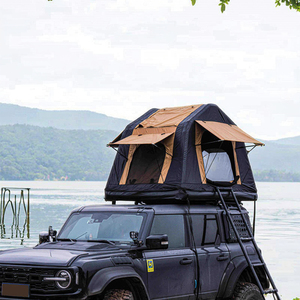 Tente de toit de voiture gonflable Wind Valley pour le camping en plein air, tissu Oxford monocouche, ouverture rapide quatre saisons - Product Image 2