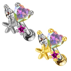 <span class=keywords><strong>Gaby</strong></span>-anillo de acero inoxidable chapado en oro para mujer, joyería para la nariz - Product Image 6