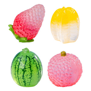 Juguete Realista de Fruta Luminosa de <span class=keywords><strong>Granada</strong></span> y Lichi, Accesorios de Decoración DIY, Adornos de Escritorio para Micropaisajes - Product Image 4
